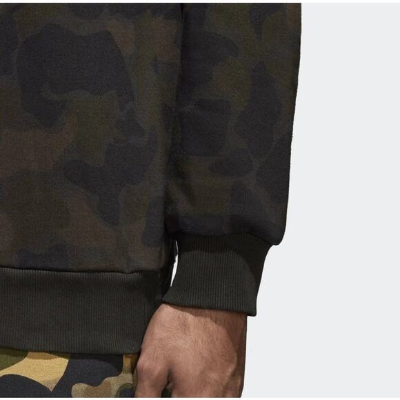 Adidas Originals Camo Camouflage Drip‎ Effect Sweatshirt Trefoil Size Small - Picture 5 of 10